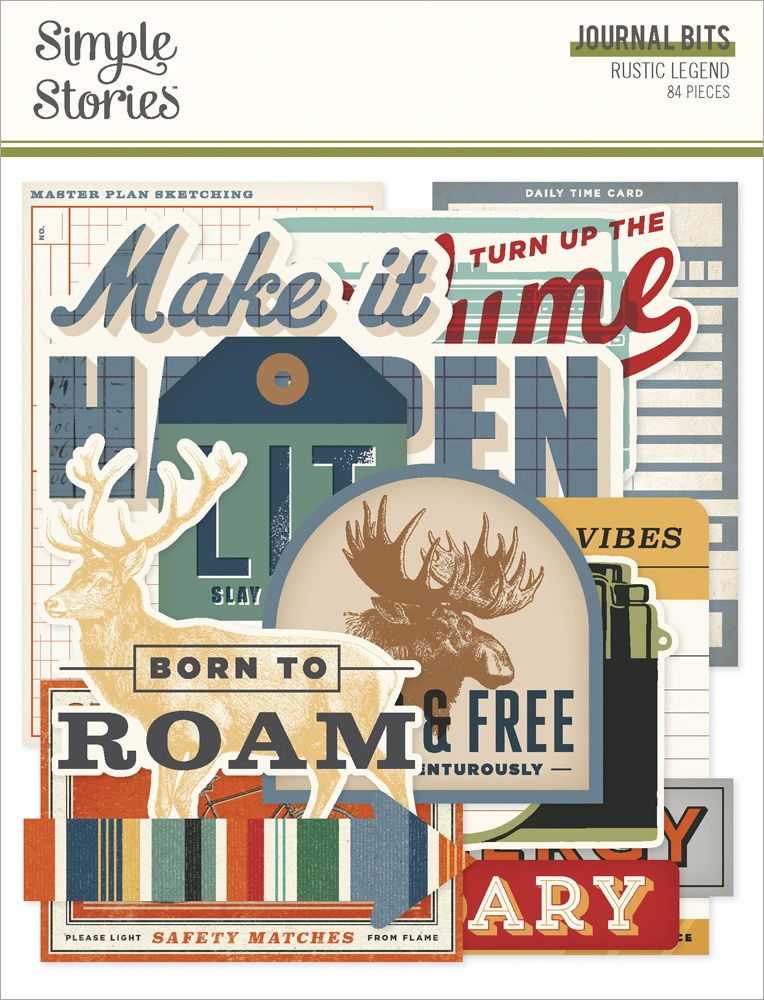 Simple Stories Journal Bits & Pieces Die Cuts-Rustic Legend