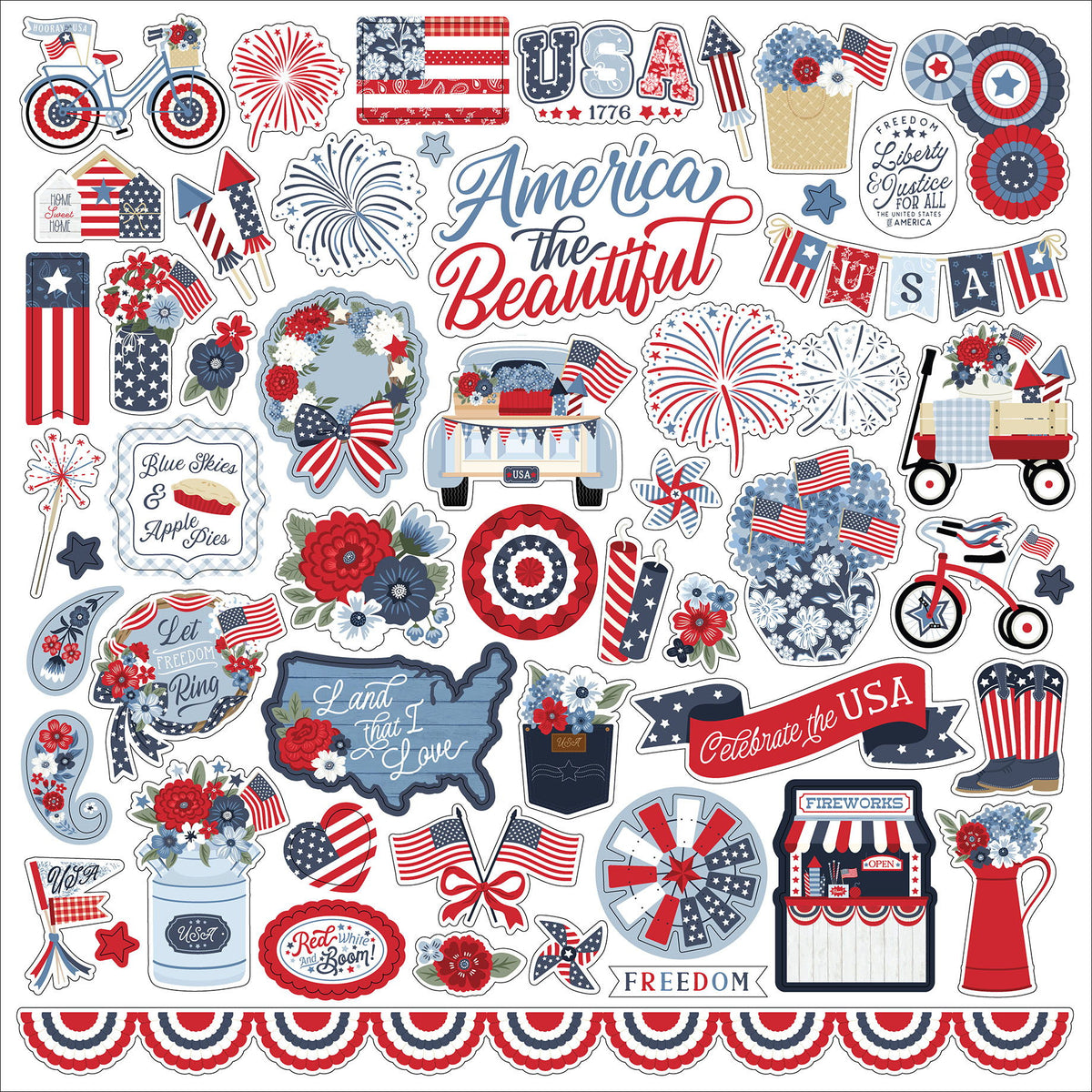 Echo Park All American Element Sticker
