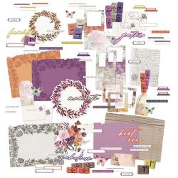 49 and Market ARToptions Plum Grove Ephemera Bits-86/Pkg