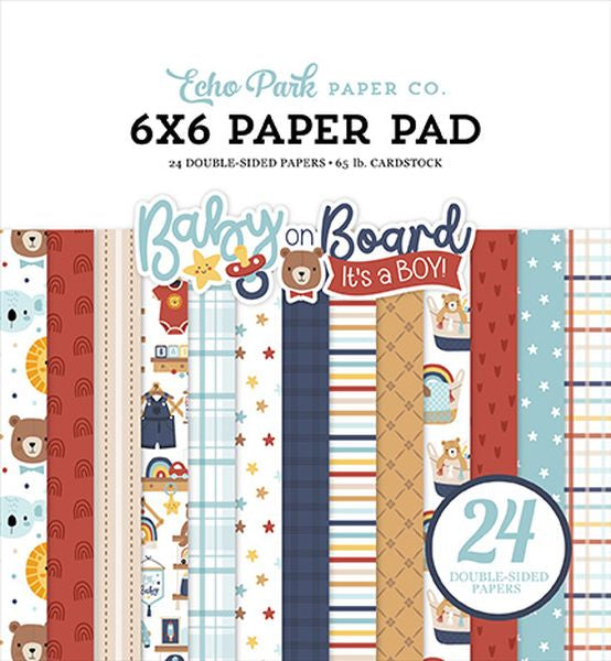 Echo Park Baby On Board - Boy 6x6 Paper Pad