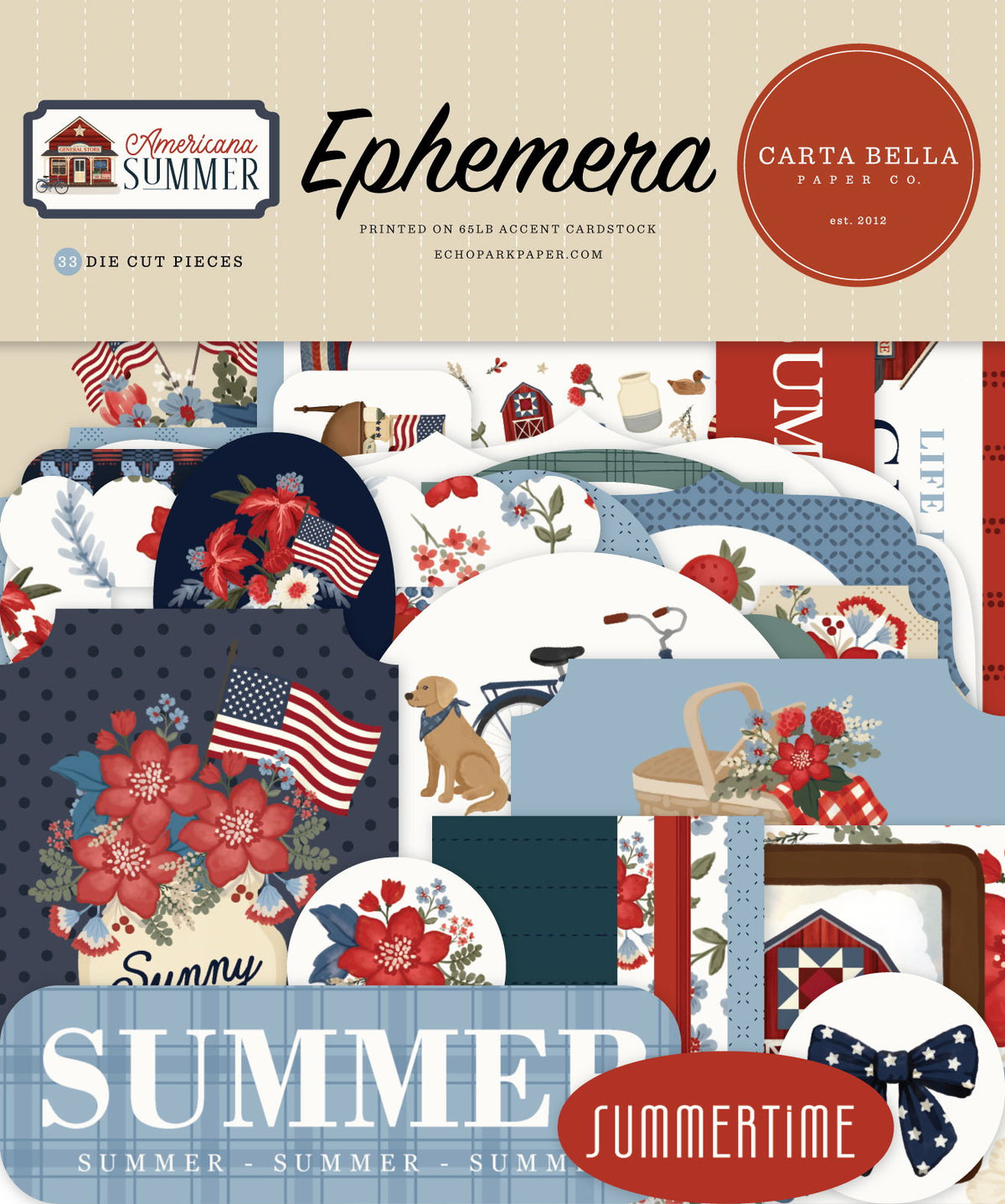 Carta Bella Americana Summer Ephemera