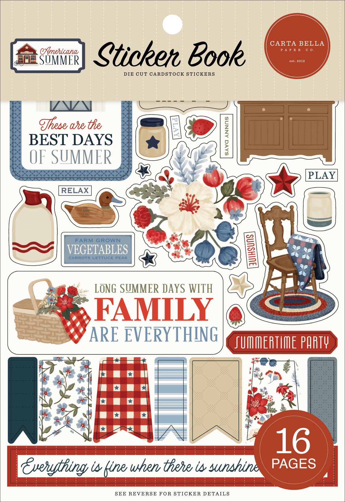 Carta Bella Americana Summer Sticker Book
