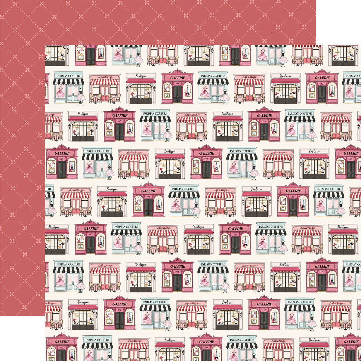 Carta Bella French Girl Boutiques In Paris DS Paper (1 Sheet)