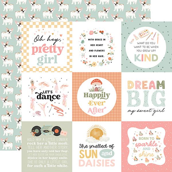 Carta Bella That's My Girl 4x4 Journaling Cards