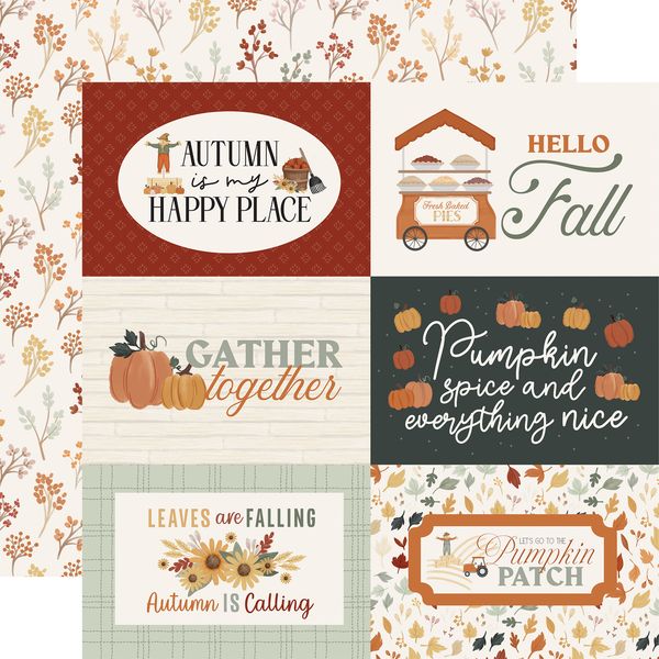 Carta Bella It's Autumn: 6x4 Journaling Cards 12x12 DS Patterned Paper