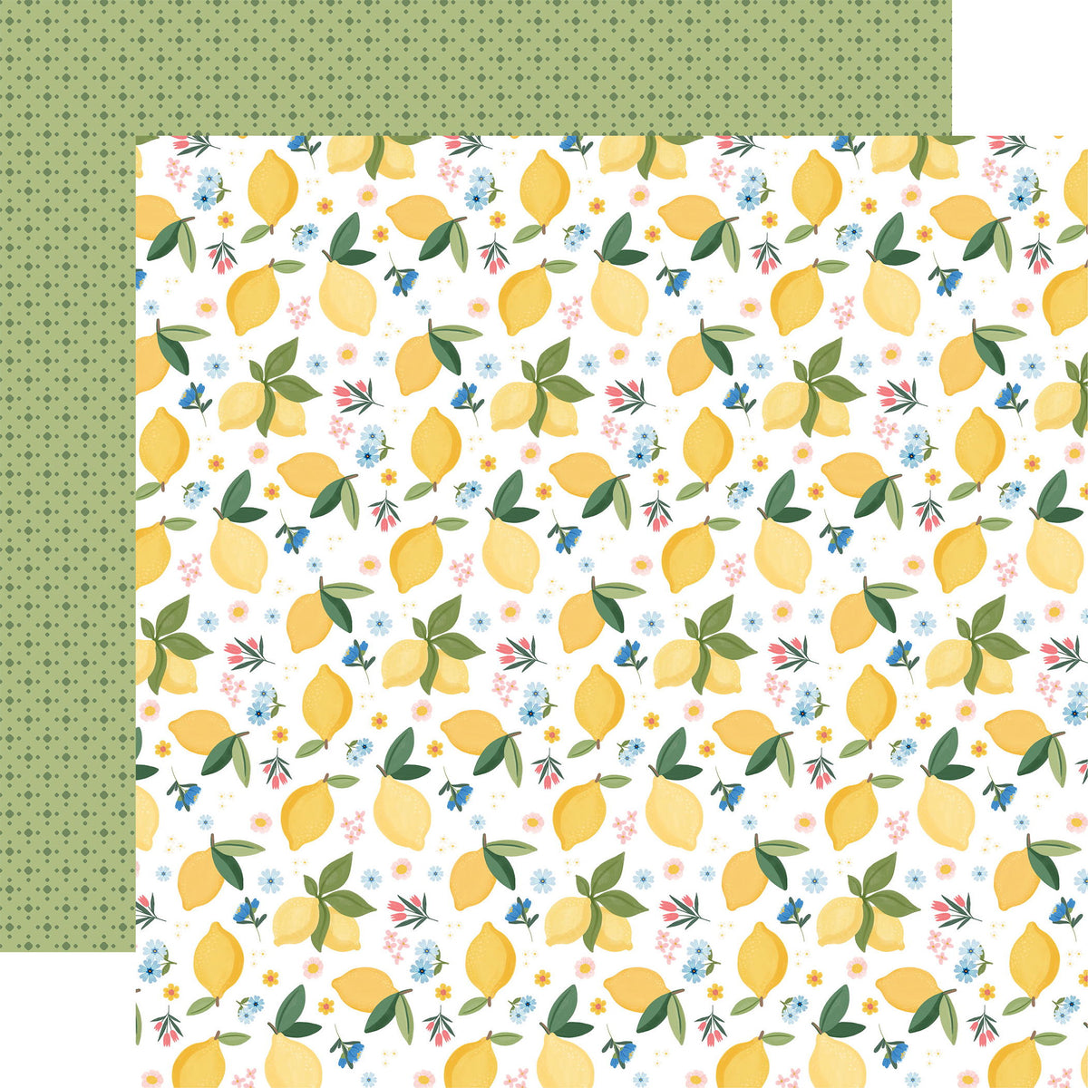 Carta Bella Lemonade: Squeeze The Day Lemons 12x12 Patterned Paper