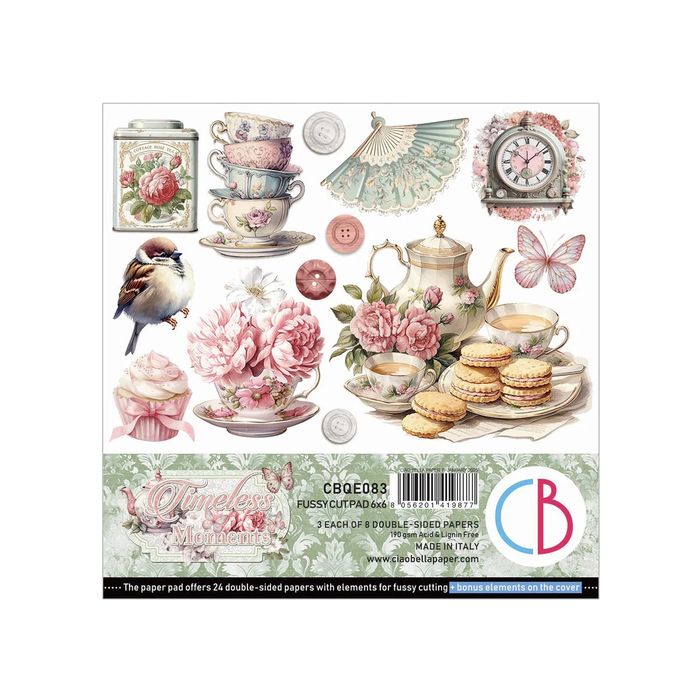 Ciao Bella Timeless Moments Fussy Cut Pad 6"x 6" 24/Pkg