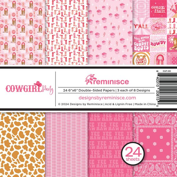 Reminisce Cowgirl Party 6x6 pack