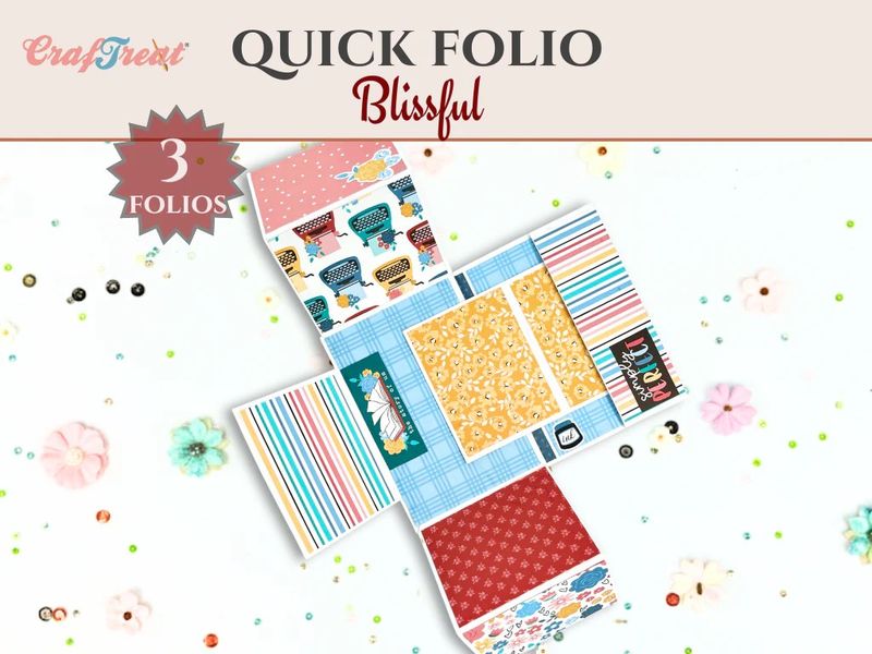 Craftreat Scrapbook Blank Quick Folio - Blissful