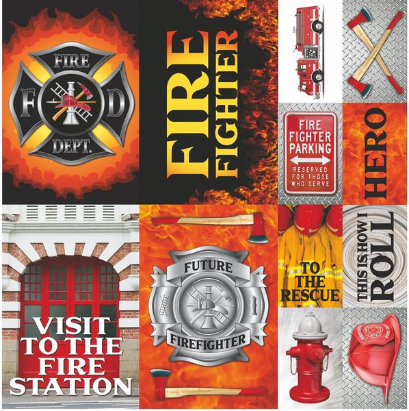 Reminisce Firefighter Stickers