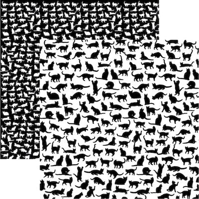 Reminisce Love My Cat: Cat Silhouettes Pa DS Paper (1 Sheet)