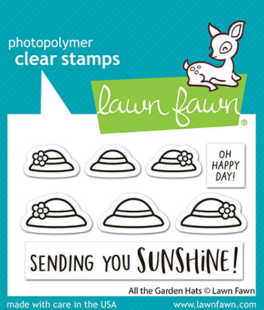 Lawn Fawn All The Garden Hats Stamp Set