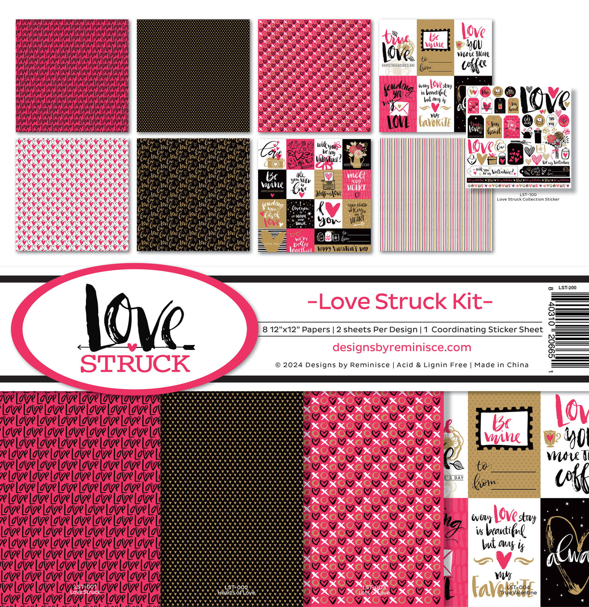 Reminisce Lovestruck Collection Kit