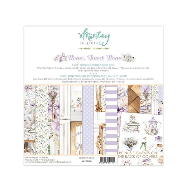 Mintay Home, Sweet, Home 8 x 8 Paper Pad