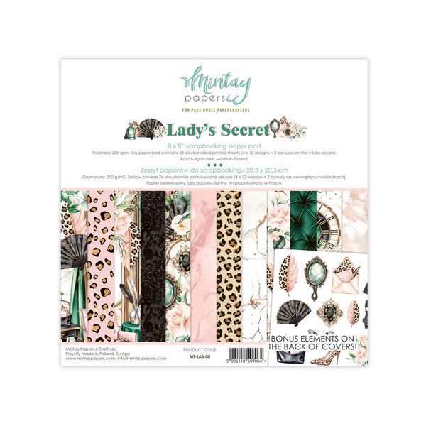 Mintay Lady's Secret 8 x 8 Paper Pad