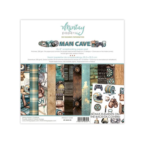 Mintay Man Cave 8 x 8 Paper Pad