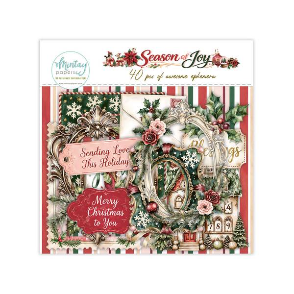 Mintay Season of Joy Paper Ephemera - Season of Joy, 40 pcs