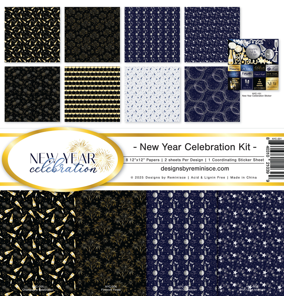 Reminisce New Year Celebration Collection Kit