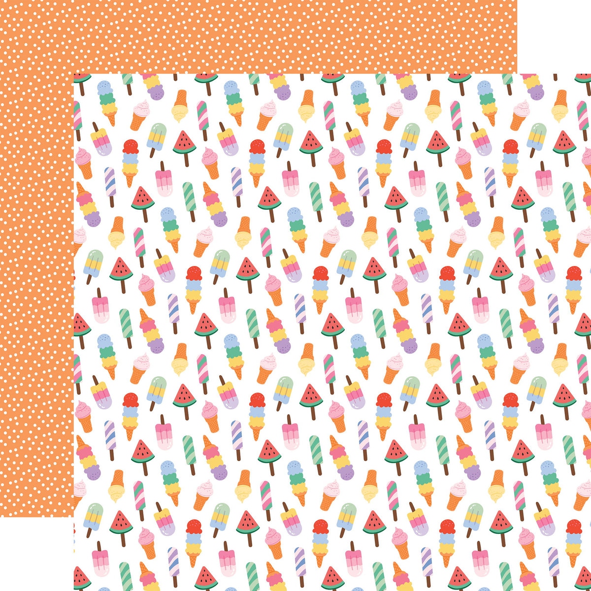 Echo Park Our Groovy Summer: Ice Cream Dream 12x12 Patterned Paper