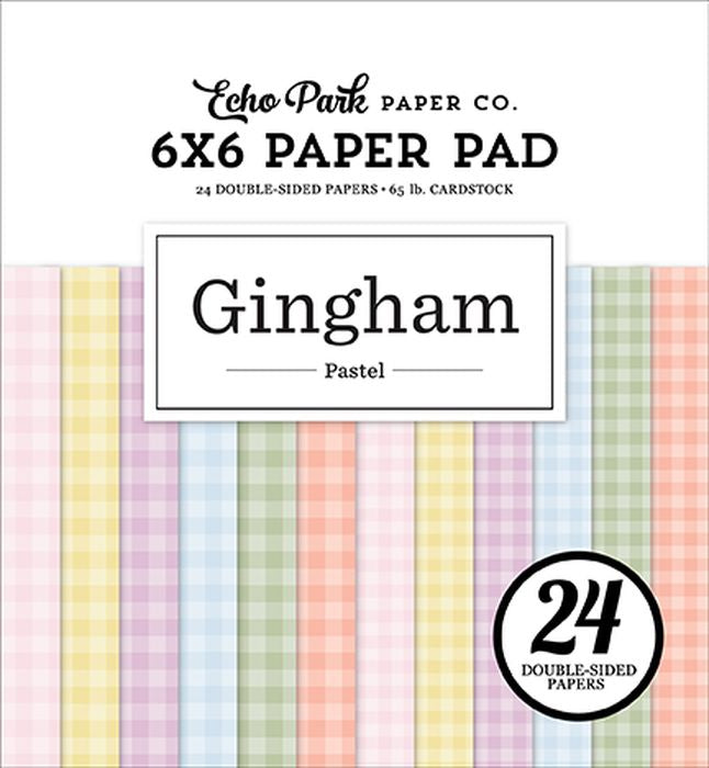 DISC - Echo Park Pastel Gingham 6x6 Paper Pad