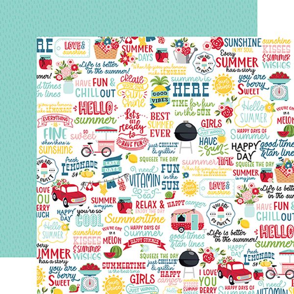Echo Park A Slice of Summer: Fun In The Sun DS Paper (1 Sheet)