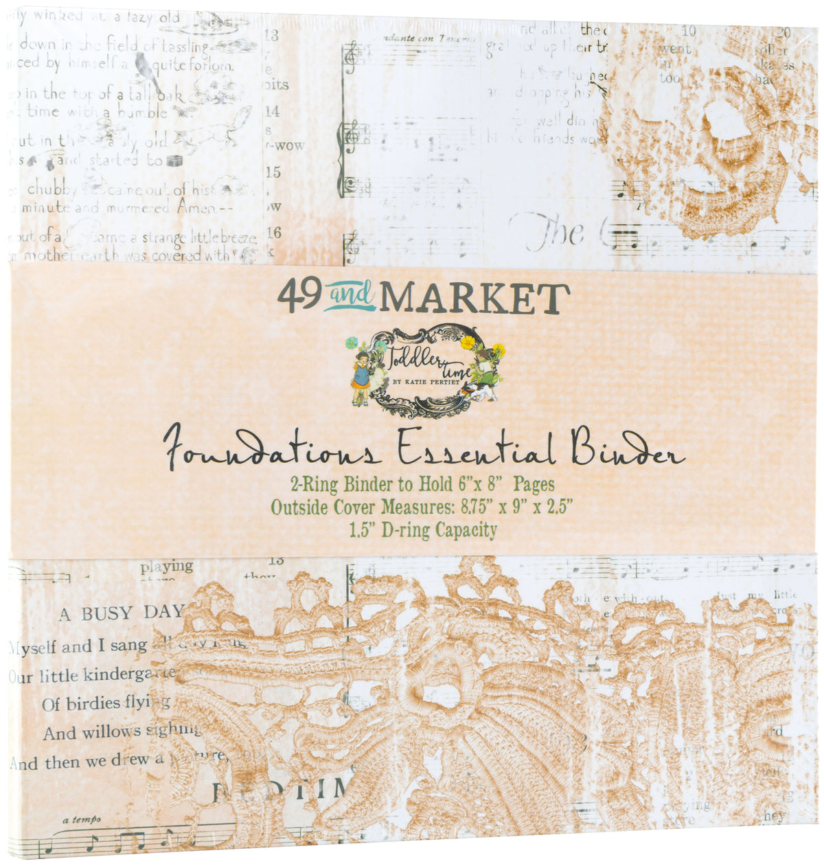 49 and Market Foundations Binder-Toddler Time Coral