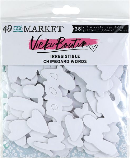 49 and Market Chipboard Set-Words, Irresistible