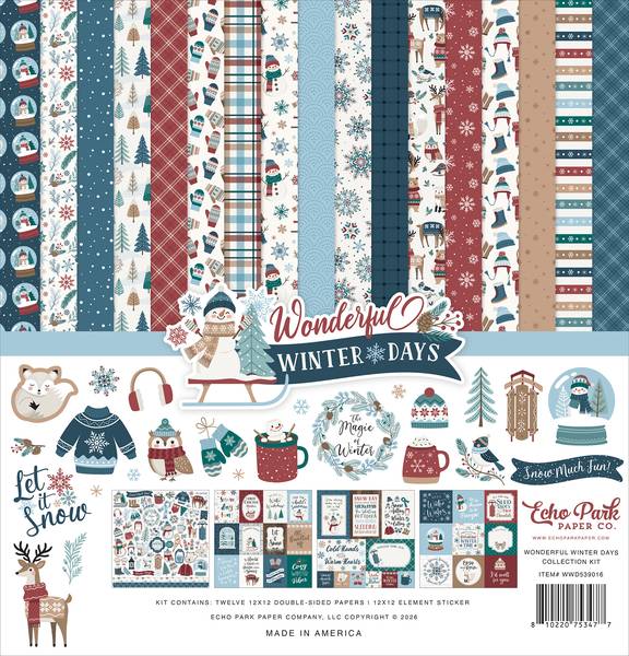 Echo Park Wonderful Winter Days Collection Kit