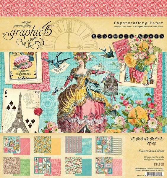 Graphic 45 Ephemera Queen Collection