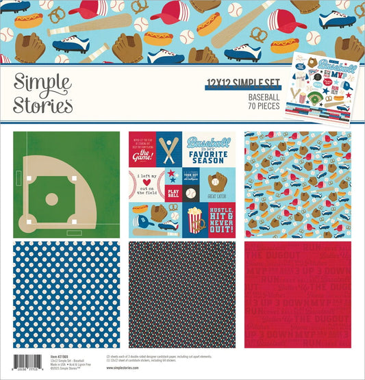 Simple Stories 12x12 Baseball Collection Kit