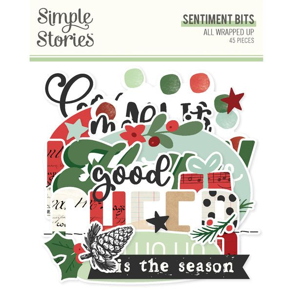 All Wrapped Up Bits & Pieces Die-Cuts-Sentiment