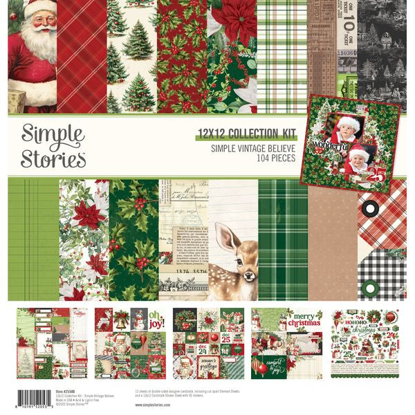 Simple Stories Simple Vintage Believe 12"X12" Collection Kit