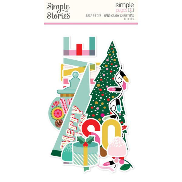 Simple Stories Hard Candy Christmas Page Pieces