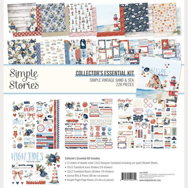 Simple Stories Simple Vintage Sand & Sea Collectors Essentials Kit