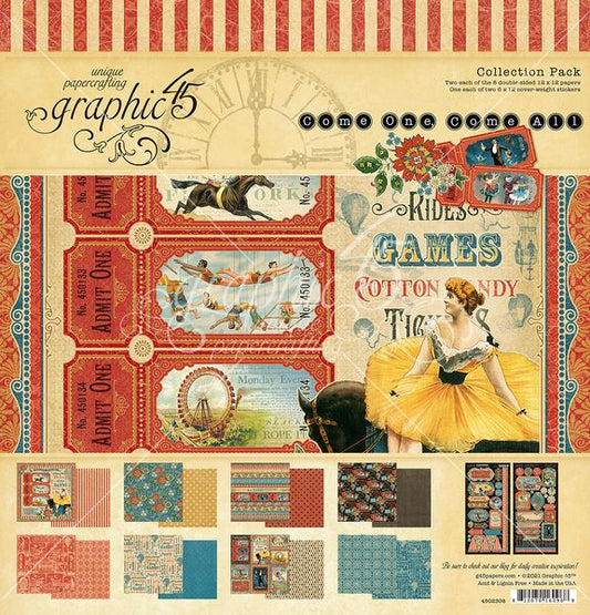Graphic 45 Come One Graphic 45 Come All Collection  kit
