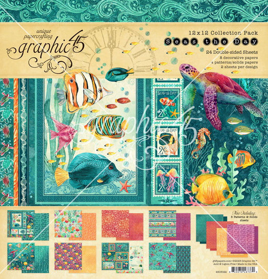 Graphic 45 Seas the Day 12x12 Collection Pack