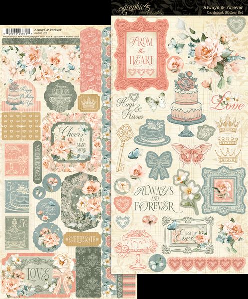Graphic 45 Always & Forever Sticker Set