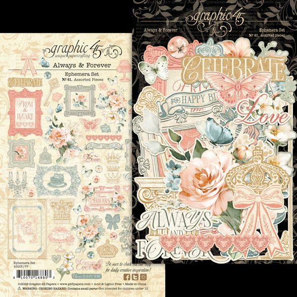 Graphic 45 Always & Forever Ephemera Set