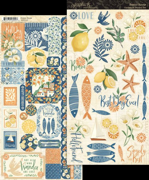 Graphic 45 Scenic Route Sticker Set