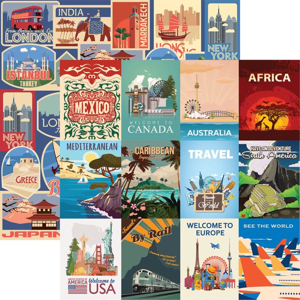 Reminisce Around the World:  Global Gateways DS Paper (1 Sheet)