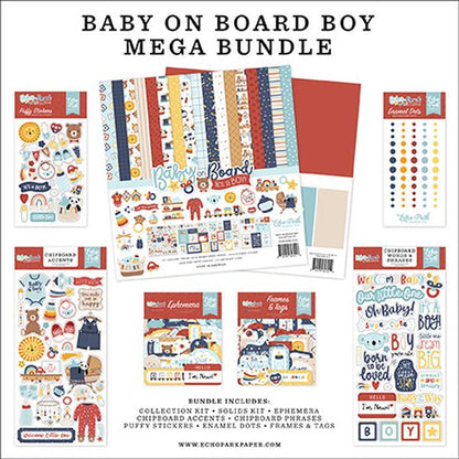 Echo Park Baby On Board - Boy Mega Bundle