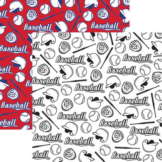 Reminisce Baseball: Baseball Icons Paper DS Paper (1 Sheet)