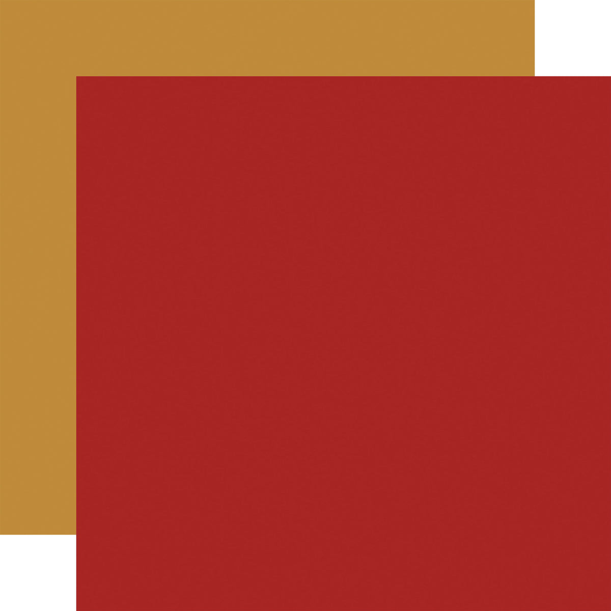 Carta Bella Cars: Red / Gold 12x12 Coordinating Solid DS Paper (1 sheet)