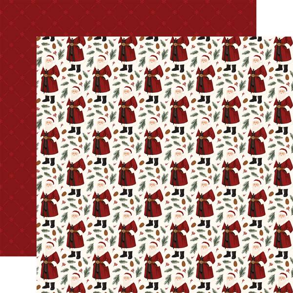 Carta Bella Classic Christmas: Wonderful Santa Claus 12x12 Patterned Paper 12x12 DS Paper (1 Sheet)
