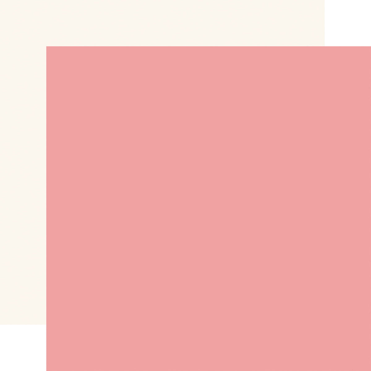 Carta Bella French Girl: Pink / Cream 12x12 Coordinating Solid DS Paper (1 sheet)