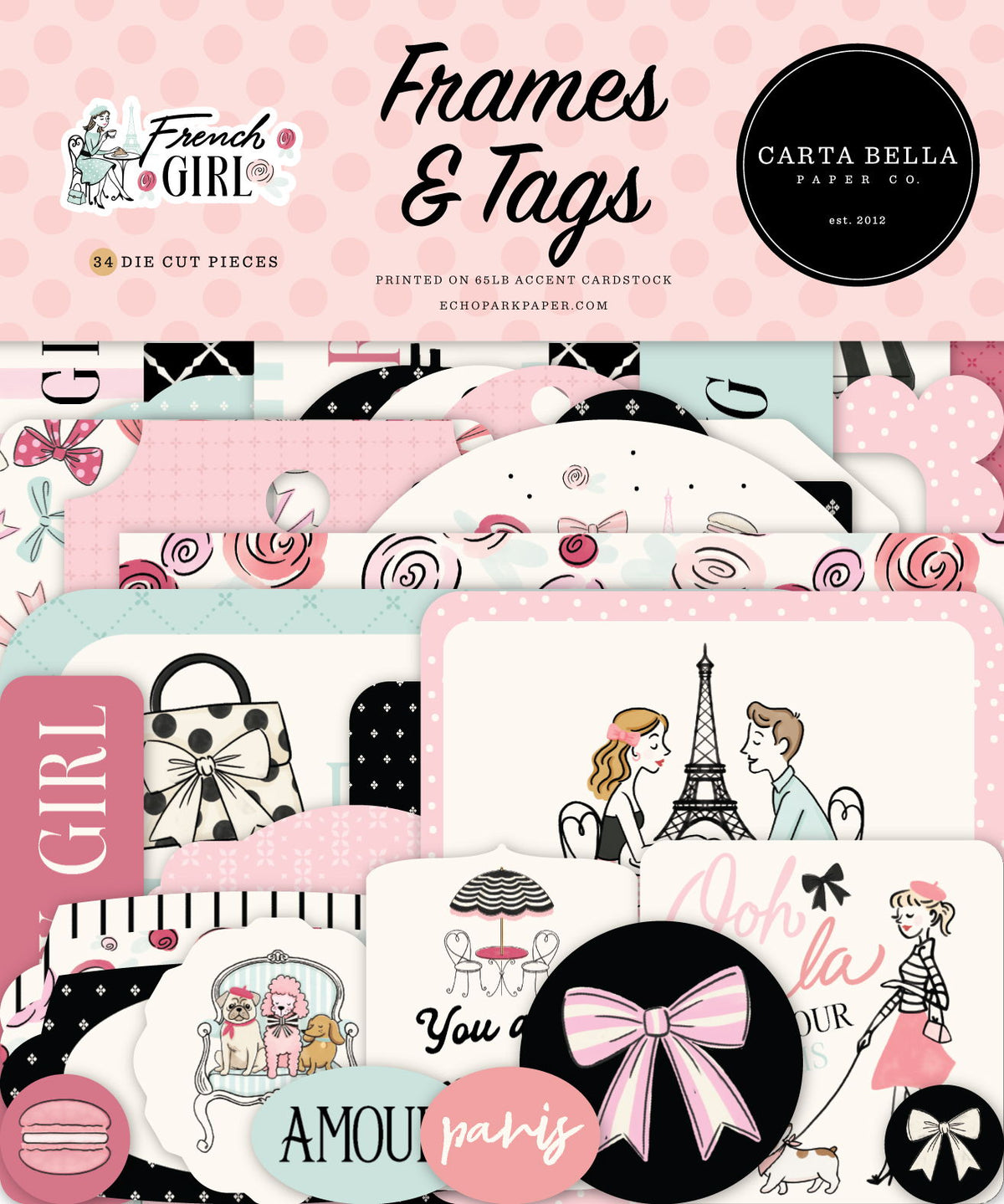 Carta Bella French Girl Frames & Tags