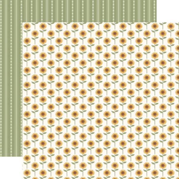 Carta Bella Home Sweet Home: Stand Tall Sunflower DS Paper (1 Sheet)