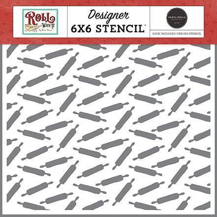 Carta Bella Roll With It Rolling Pin Stencil