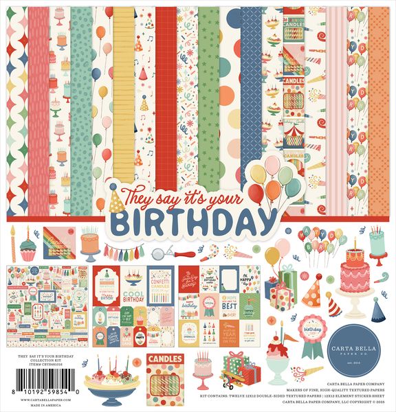Carta Bella They Say It's Your Birthday Collection Kit