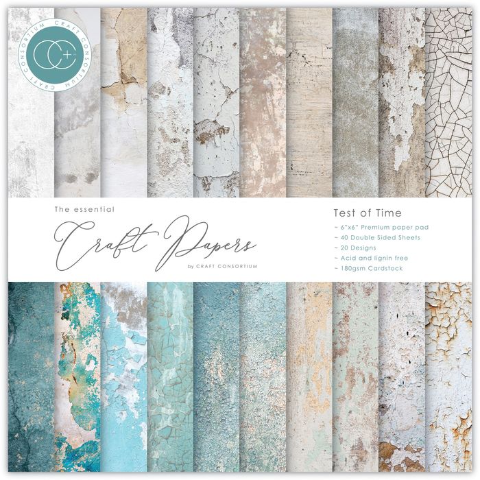 Craft Consortium Double-Sided Paper Pad 6"X6" 40/Pkg-Test Of Time
